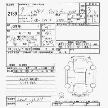 MAZDA MPV GRANZG 4WD 1997