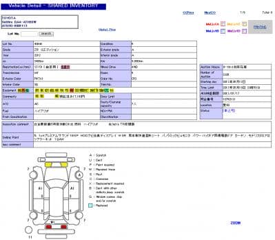 TOYOTA VELLFIRE HYBRID ZR G EDITION 2012