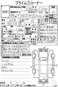MITSUBISHI DELICA D:5 D POWER PACK -JI 2016