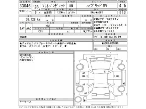 SUZUKI SOLIO BANDIT HYBRID MV 2016
