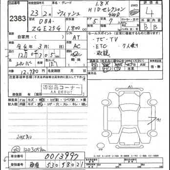 TOYOTA WISH 4WD 1.8X HID SELECTION