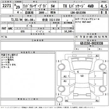TOYOTA LAND CRUISER PRADO TX L PACKAGE 4WD 2017