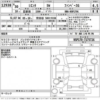 TOYOTA SIENTA FAN BASE G 2018