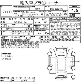 MERCEDES-BENZ C CLASS STATION WAGON C180 AVANTGARDE 2017