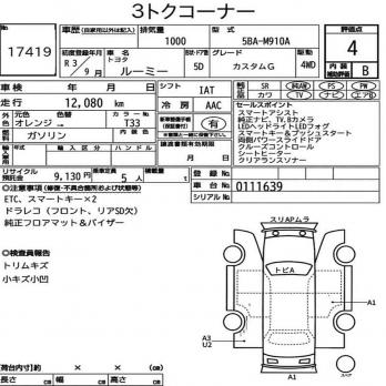 TOYOTA ROOMY CUSTOM G 4WD 2021