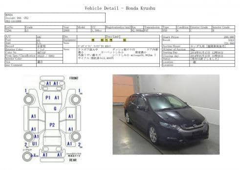 HONDA INSIGHT LS 2009