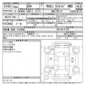 SUZUKI SX4 SALOMON LIMITED 4WD