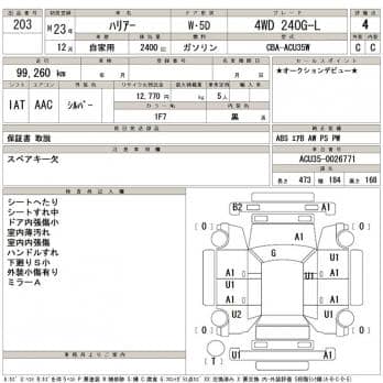 TOYOTA HARRIER 4WD 240G-L 2011