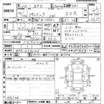 SUBARU OUTBACK 3.0R 2003