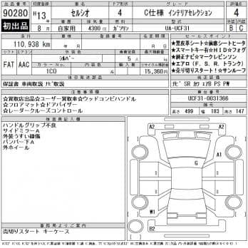 TOYOTA CELSIOR C SPEC INTERIOR SELECTION 2001